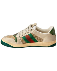 Gucci Screener Gg Supreme Canvas & Suede Sneaker