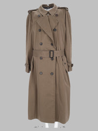 Maison Margiela Women Trench "Folden Collar" In Cotone