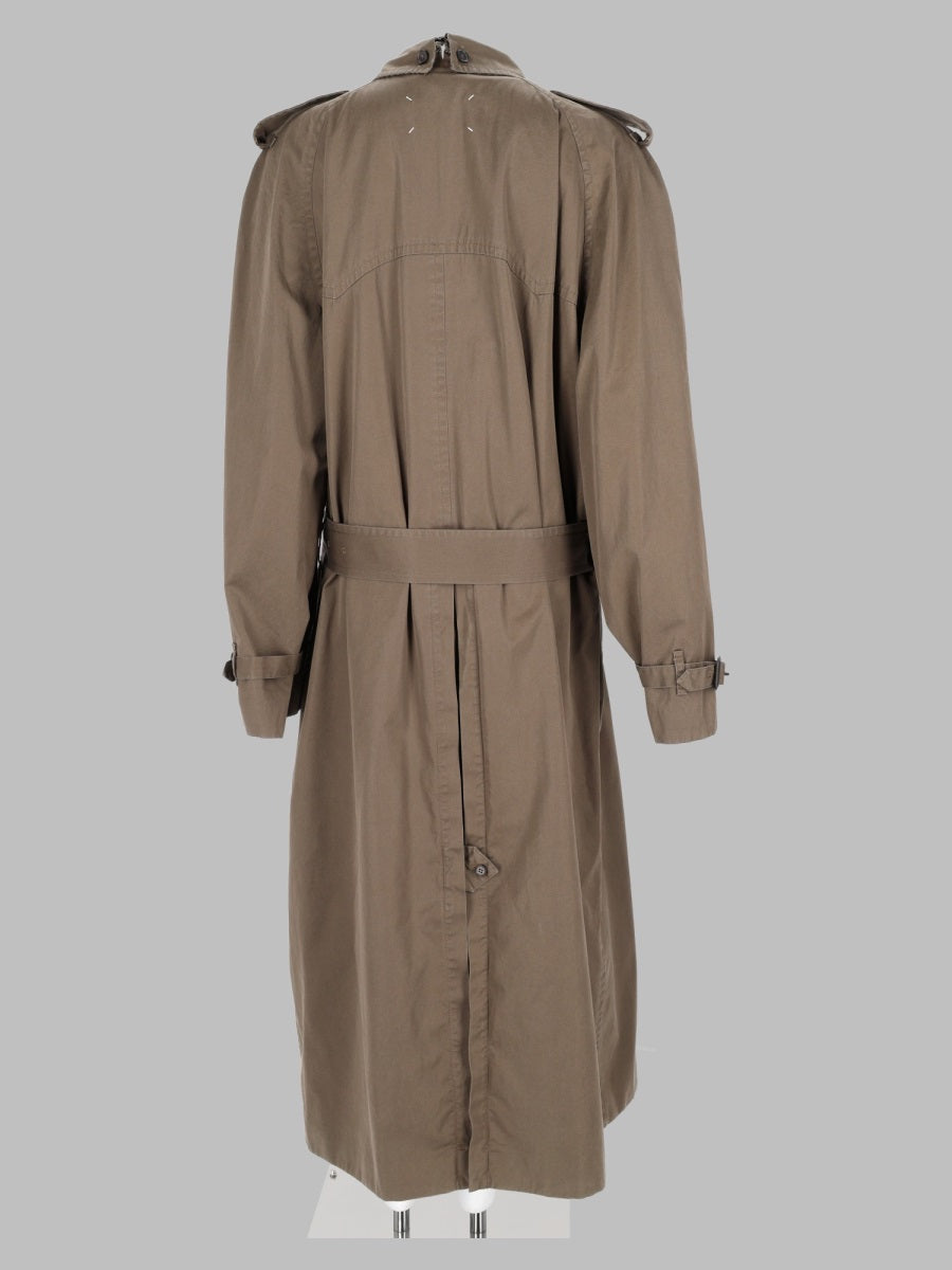 Maison Margiela Women Trench "Folden Collar" In Cotone
