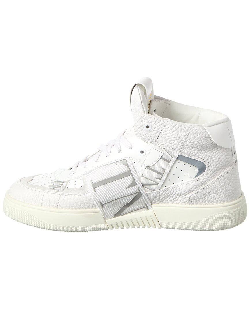 Valentino Vltn Leather High-Top Sneaker