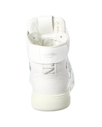 Valentino Vltn Leather High-Top Sneaker