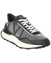 Valentino Vlogo Mesh & Leather Sneaker