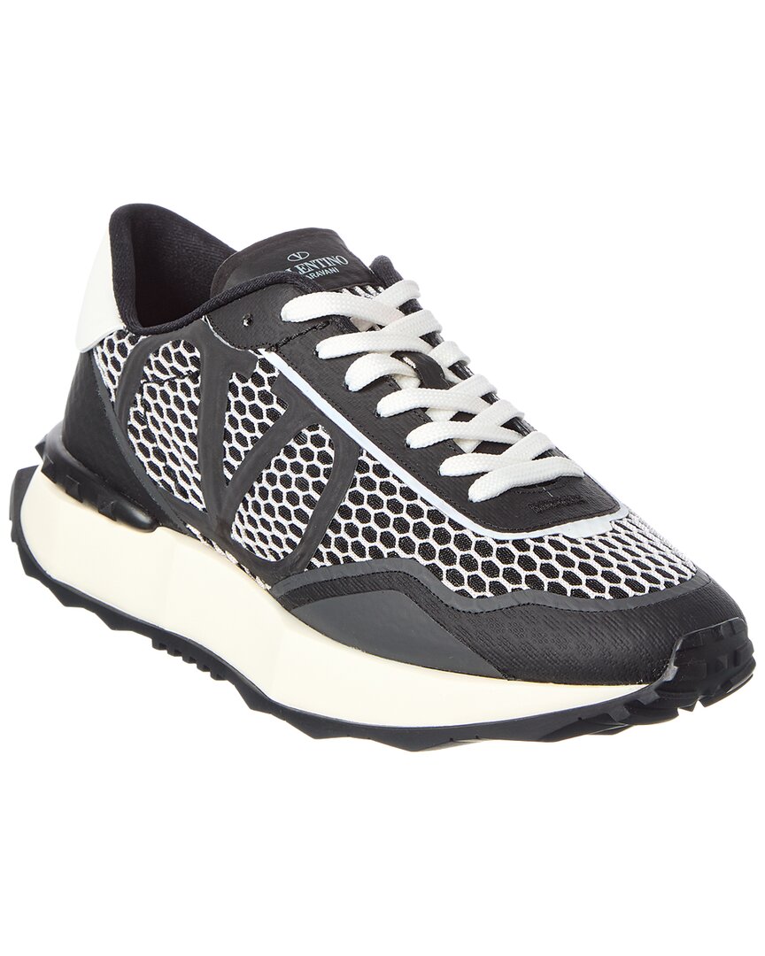 Valentino Vlogo Mesh & Leather Sneaker