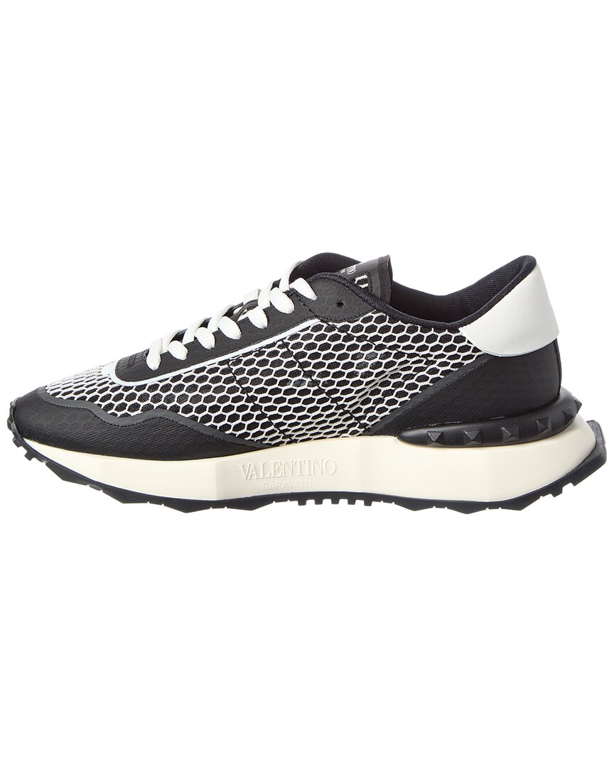 Valentino Vlogo Mesh & Leather Sneaker