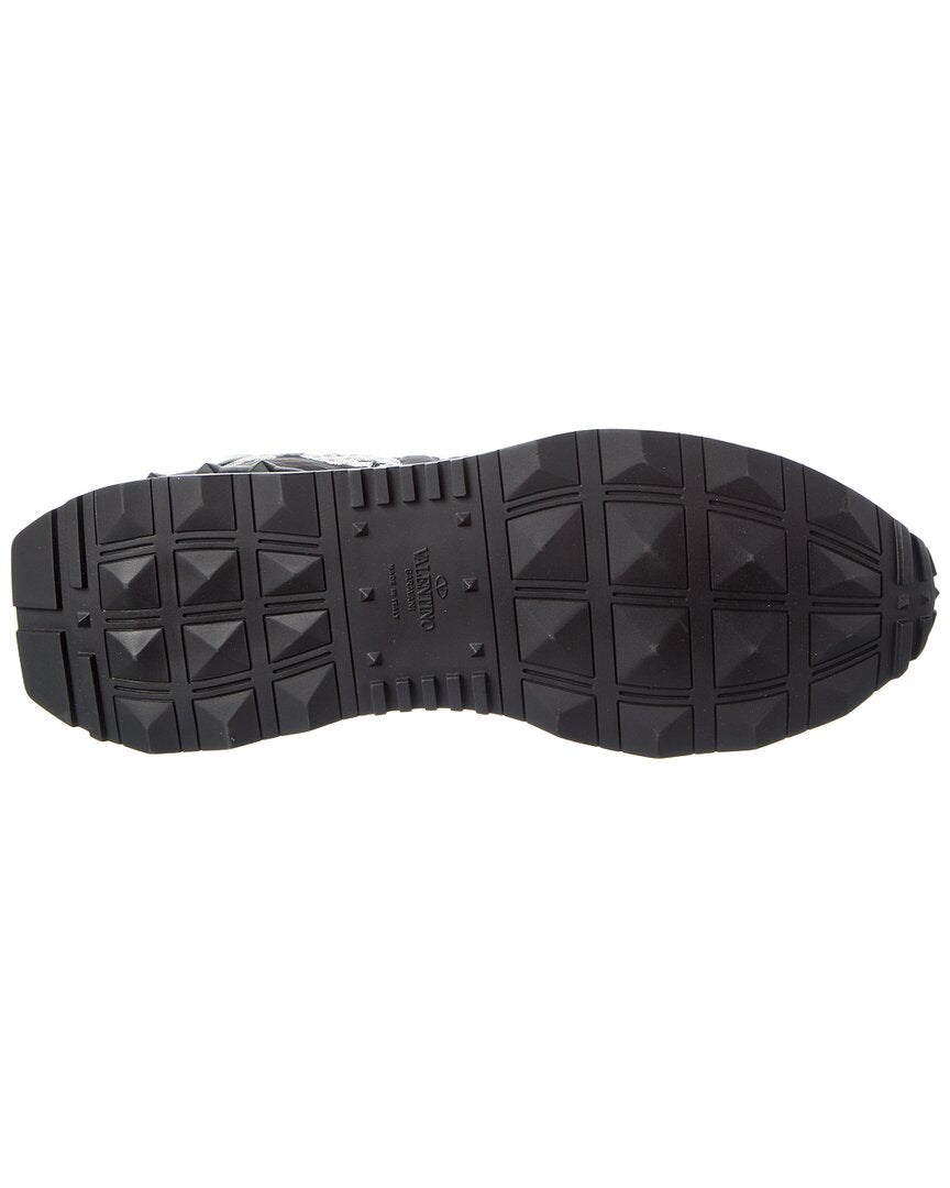 Valentino Vlogo Mesh & Leather Sneaker