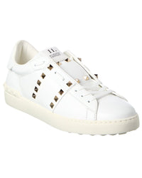 Valentino Rockstud Untitled Leather Sneaker