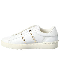 Valentino Rockstud Untitled Leather Sneaker