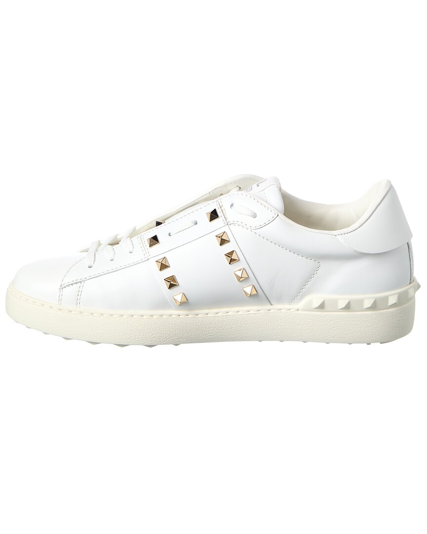 Valentino Rockstud Untitled Leather Sneaker