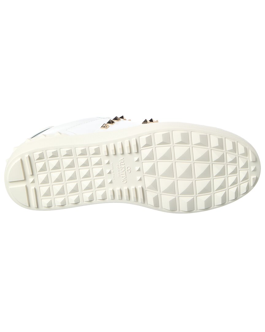 Valentino Rockstud Untitled Leather Sneaker