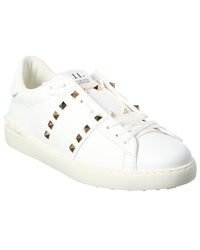 Valentino Rockstud Untitled Leather Sneaker