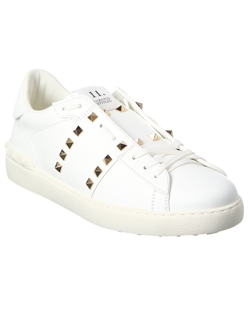 Valentino Rockstud Untitled Leather Sneaker