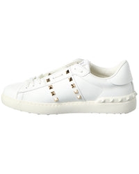 Valentino Rockstud Untitled Leather Sneaker
