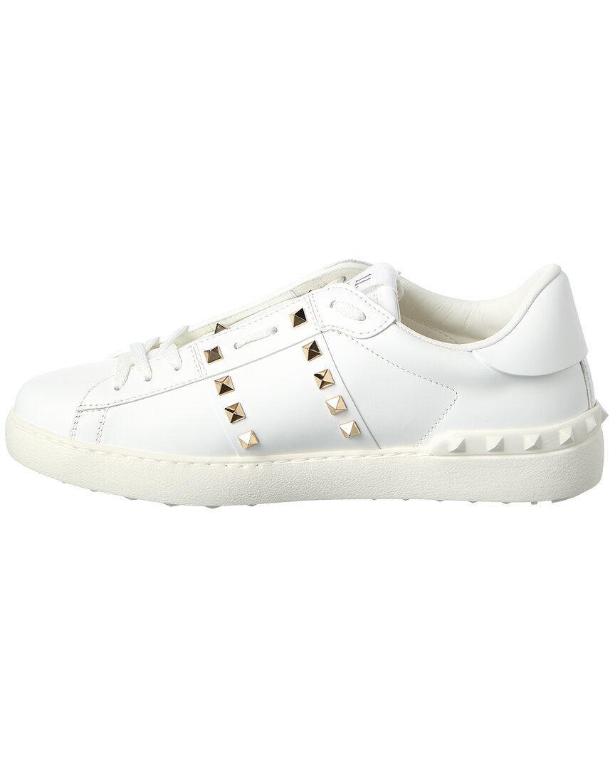 Valentino Rockstud Untitled Leather Sneaker