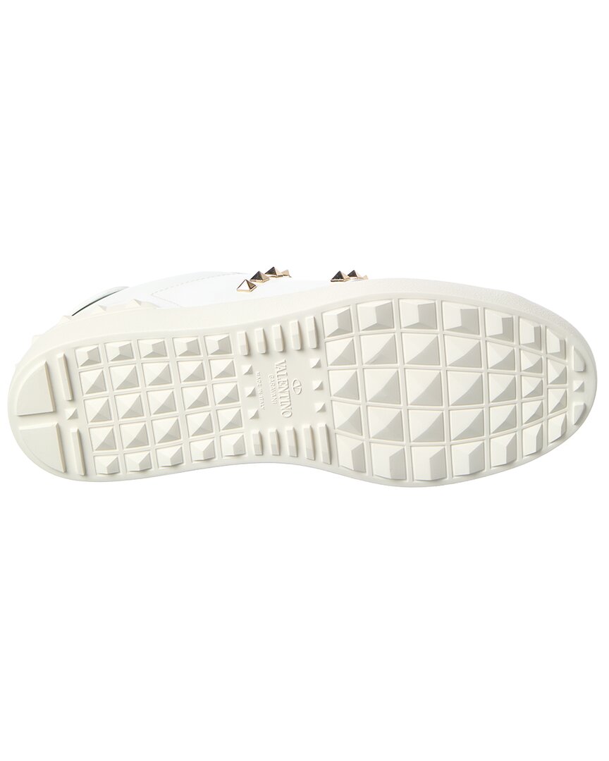 Valentino Rockstud Untitled Leather Sneaker