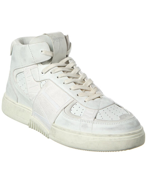 Valentino Vltn Leather High-Top Sneaker – Bluefly