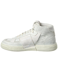 Valentino Vltn Leather High-Top Sneaker