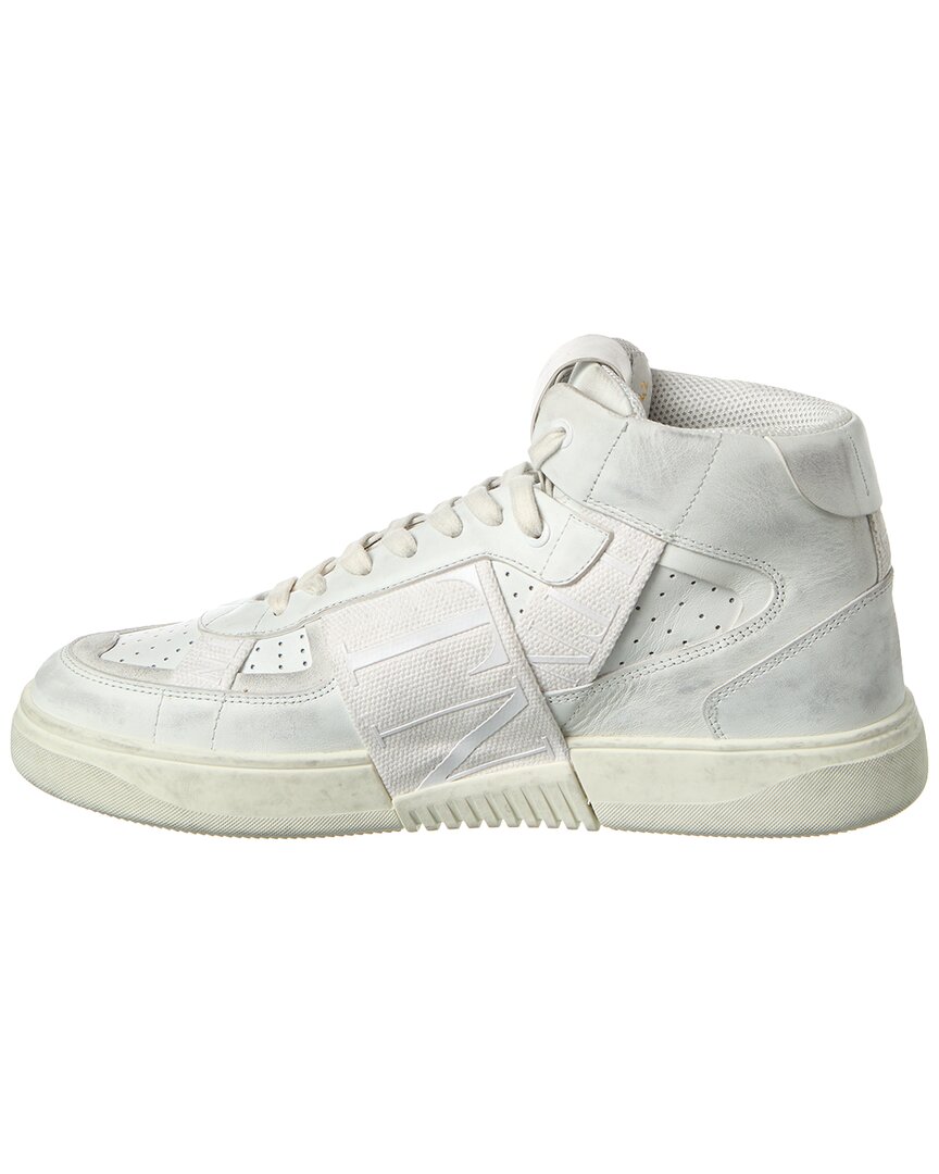 Valentino Vltn Leather High-Top Sneaker