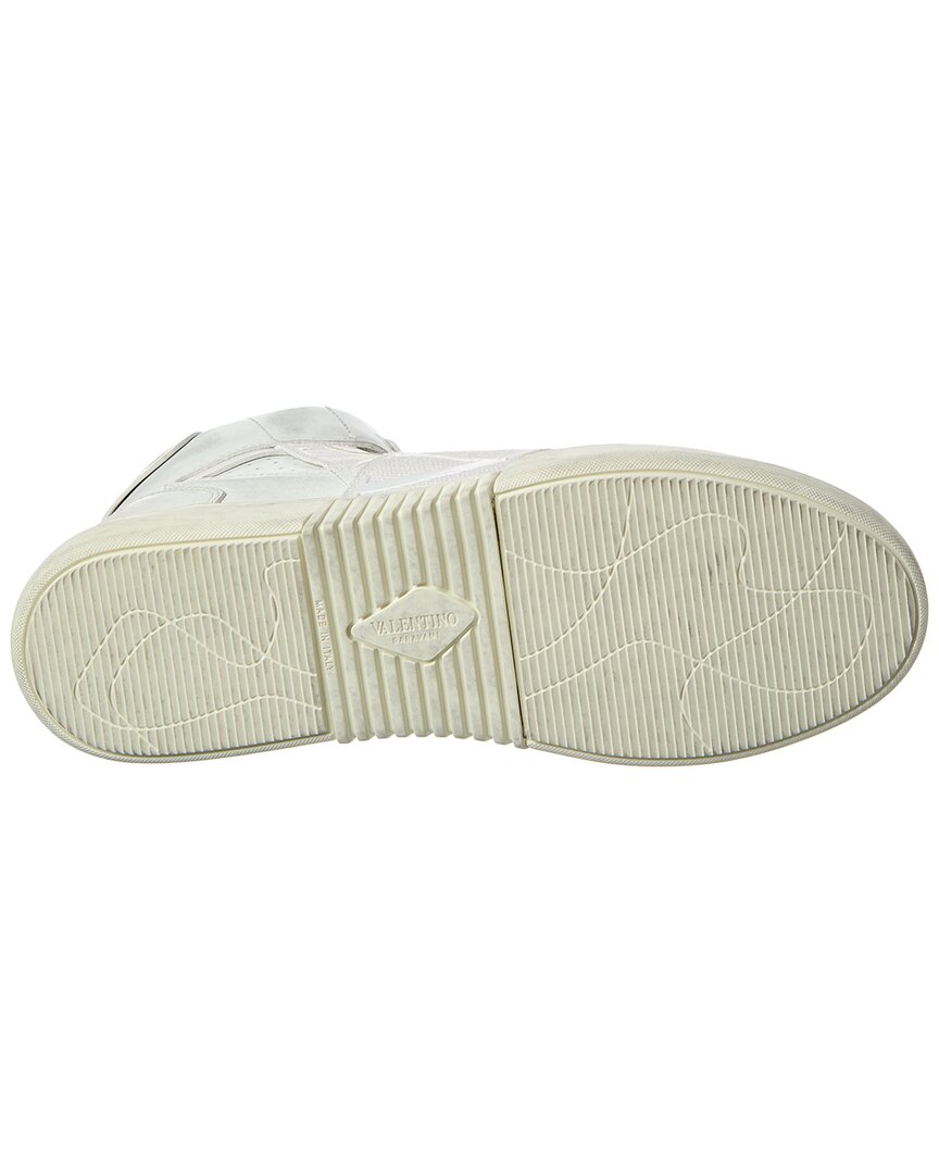 Valentino Vltn Leather High-Top Sneaker
