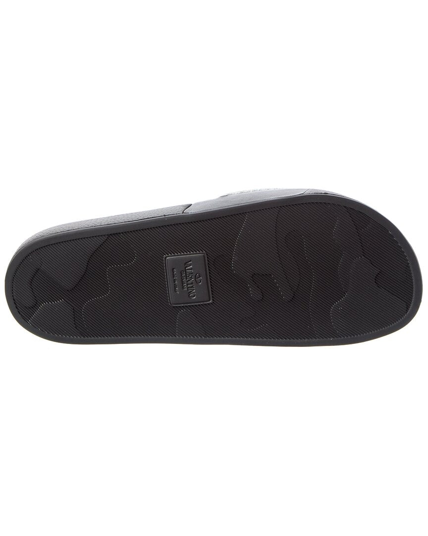Valentino Vltn Leather Slide