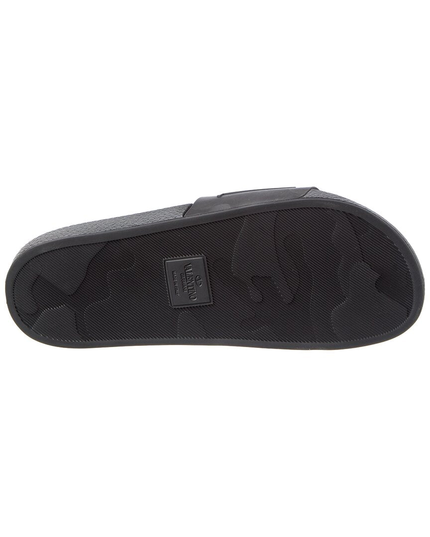 Valentino Vltn Leather Slide