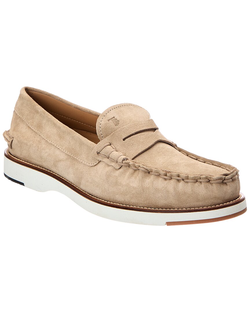 TOD's Tod's Mocassino Gomma + Guard Suede Loafer