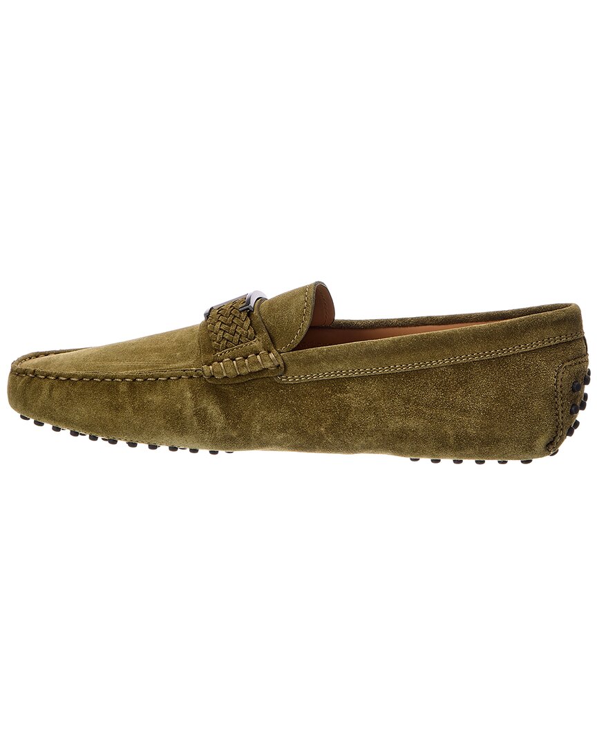 TOD's Tod's T Piatta + Treccia Pell Suede Driver
