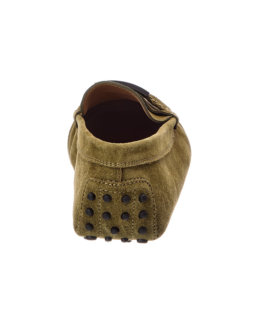 TOD's Tod's T Piatta + Treccia Pell Suede Driver