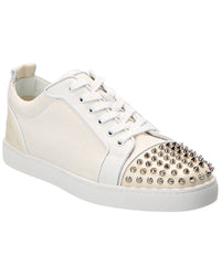 Christian Louboutin Christian Louboutin Louis Junior Spikes Orlato Leather Sneaker