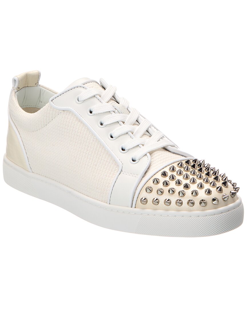 Christian Louboutin Christian Louboutin Louis Junior Spikes Orlato Leather Sneaker