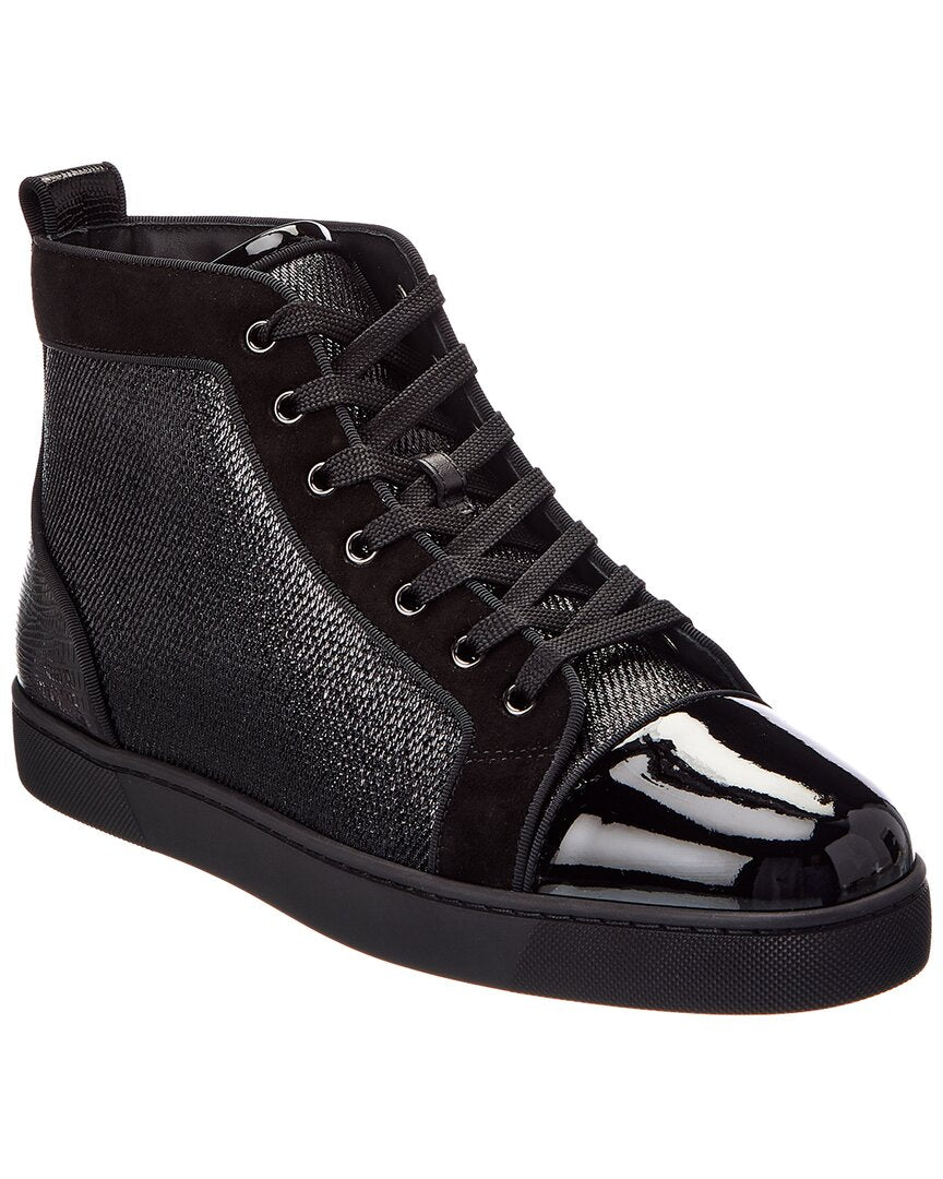 Christian Louboutin Louis Orlato Suede & Patent Sneaker – Bluefly