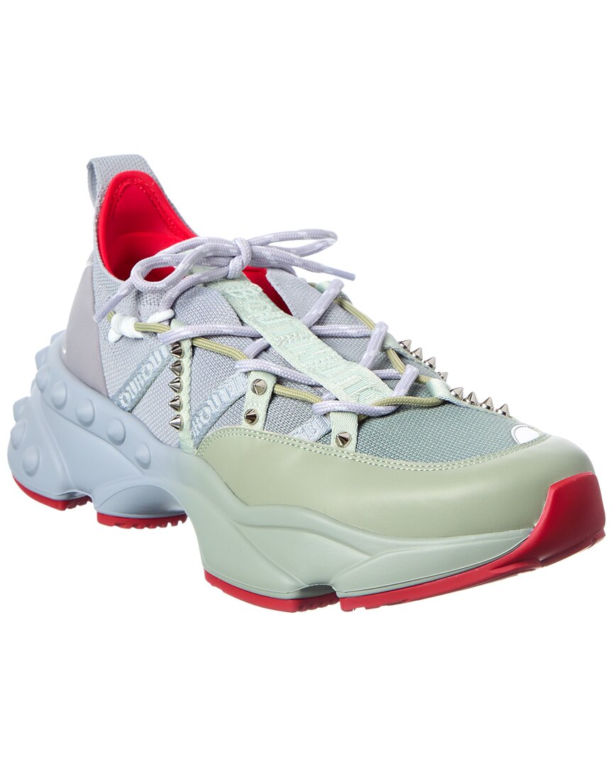 Christian Louboutin Logo Leather & Canvas Sneaker