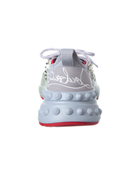 Christian Louboutin Logo Leather & Canvas Sneaker