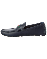 Gucci Gucci Gg Logo Leather Loafer