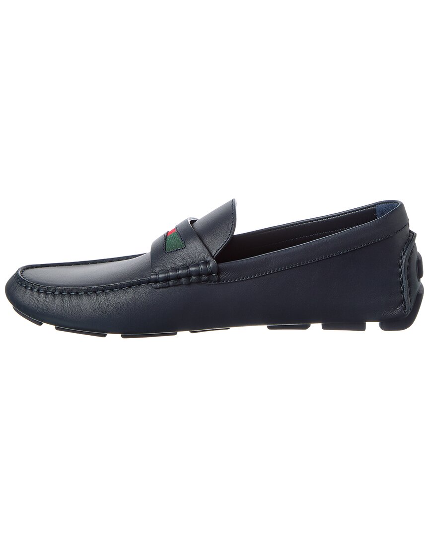 Gucci Gucci Gg Logo Leather Loafer