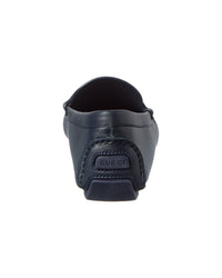 Gucci Gucci Gg Logo Leather Loafer