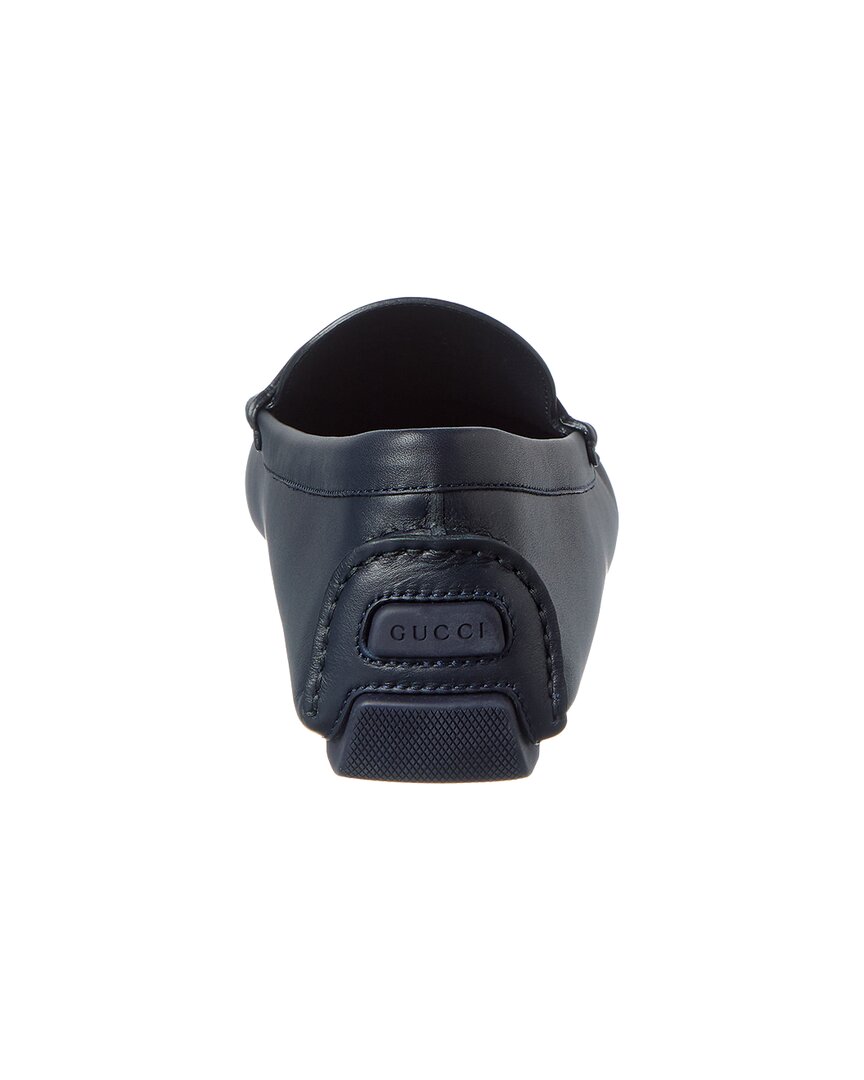 Gucci Gucci Gg Logo Leather Loafer