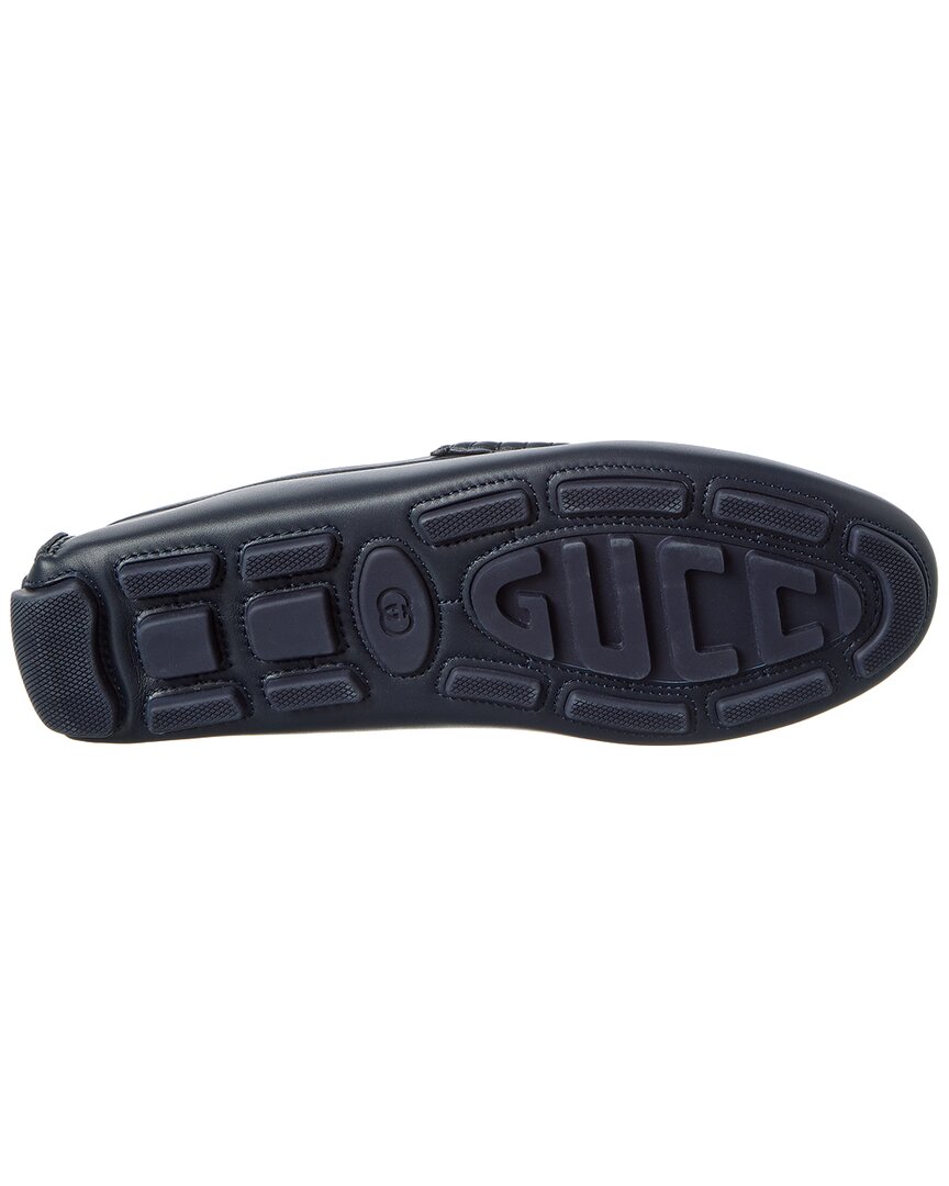 Gucci Gucci Gg Logo Leather Loafer
