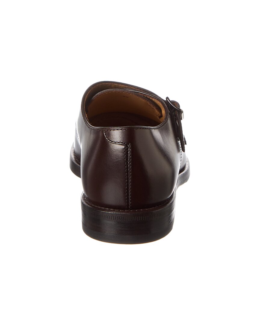 Brunello Cucinelli Double Monk Strap Leather Loafer