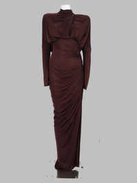 Balmain Women Abito In Jersey Drappeggiato