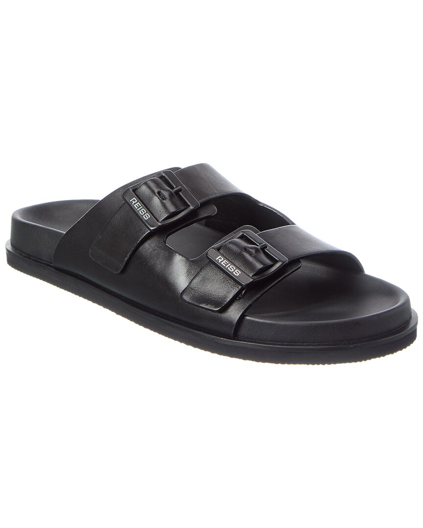 Reiss Reiss Philip Double Strap Leather Shoe