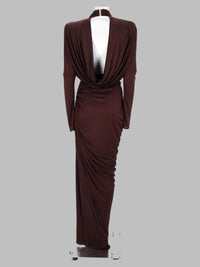 Balmain Women Abito In Jersey Drappeggiato
