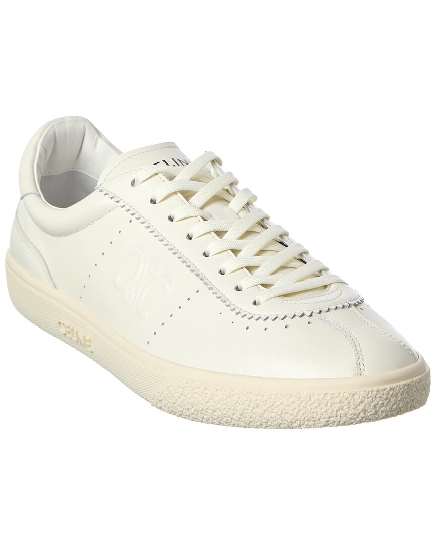 Celine Logo Low Top Leather Sneaker