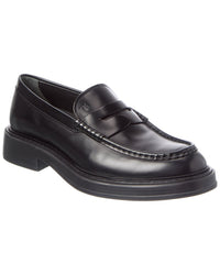 TOD's Tod's Logo Leather Penny Loafer