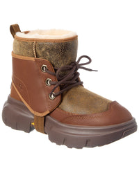UGG Ugg Logo Leather & Suede Boot
