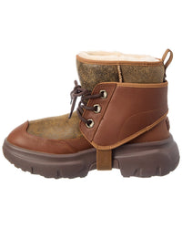 UGG Ugg Logo Leather & Suede Boot