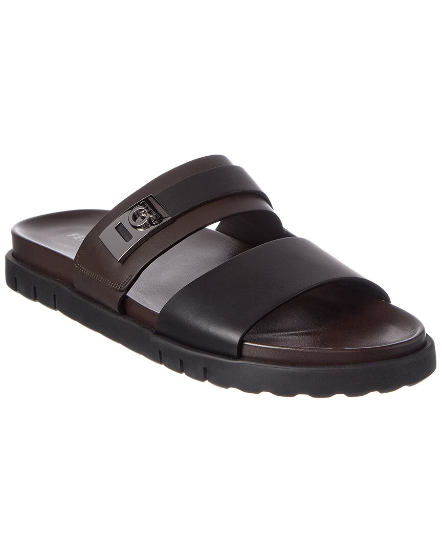 Ferragamo Ferragamo Leather Slide