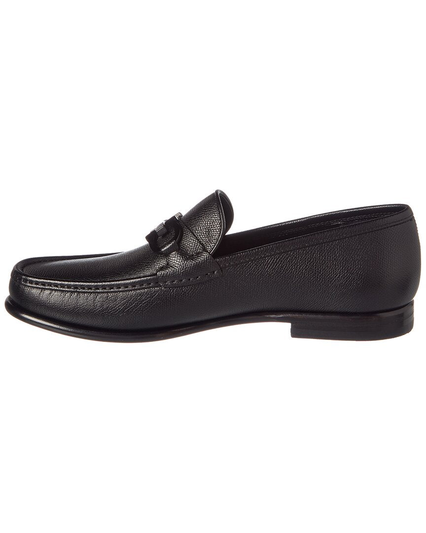 Ferragamo Ferragamo Crown Gancini Bit Leather Loafer
