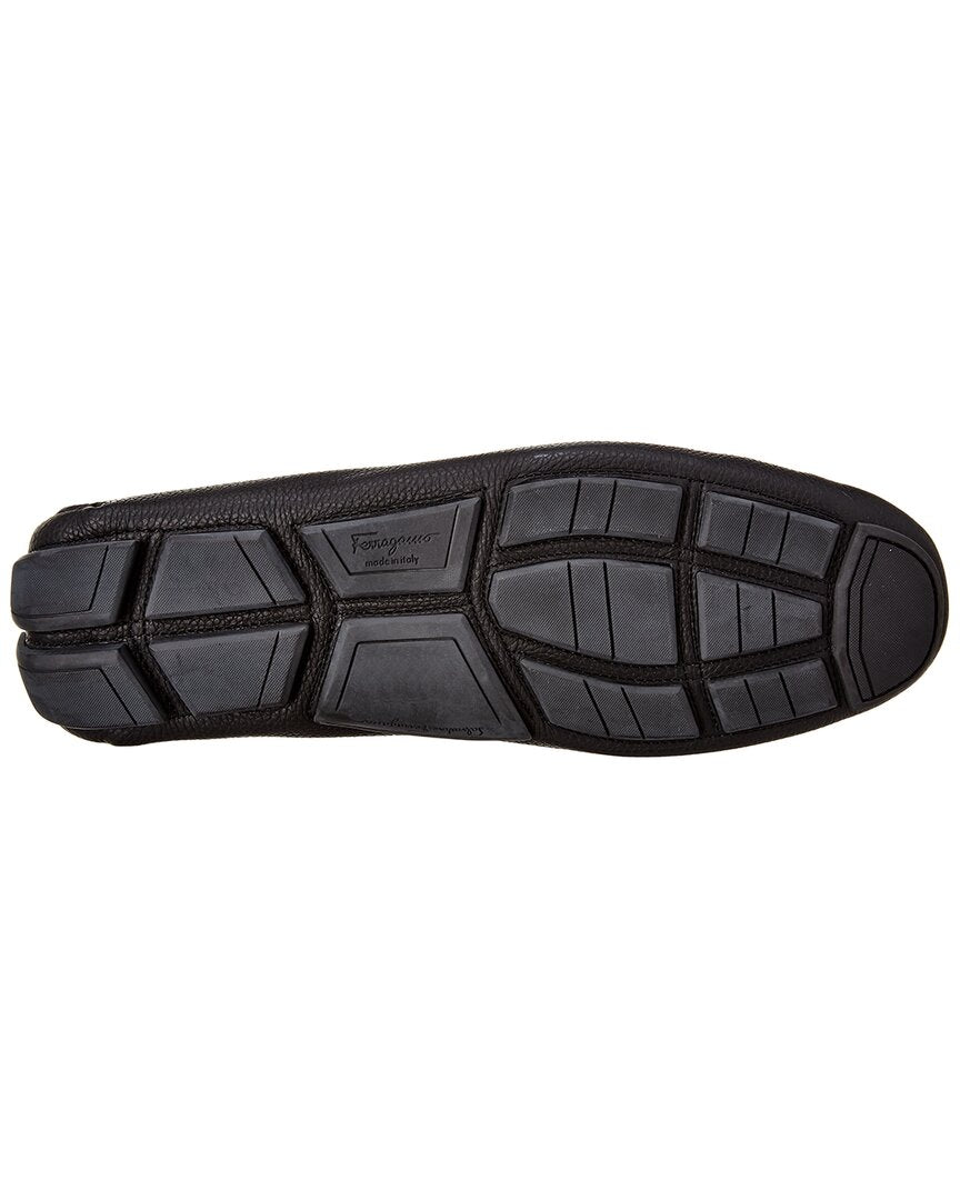 Ferragamo Ferragamo Front Gancini Leather Driver