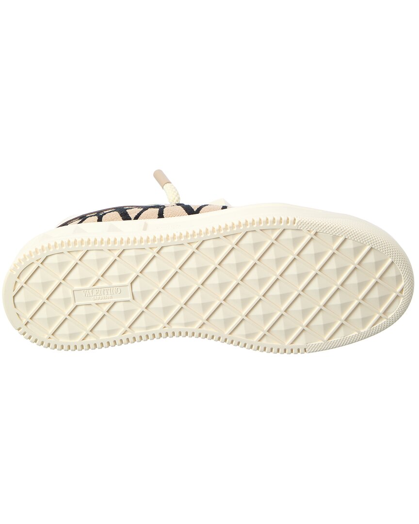 Valentino Valentino Roman Stud Leather & Canvas Sneaker