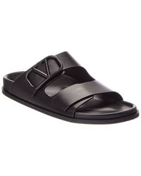 Valentino Valentino Leather Slide Sandal
